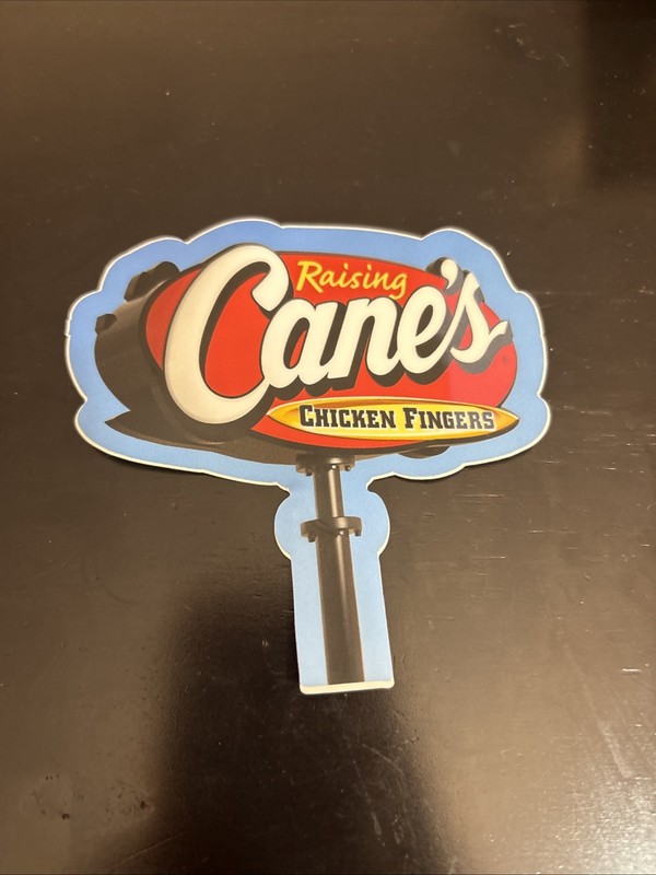 Raising Cane’s Chicken Finger’s Sign Decal Sticker 4×4 Inches