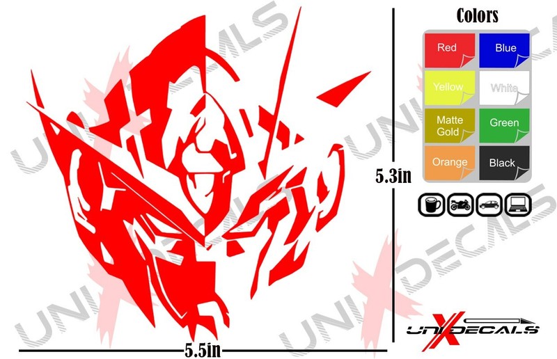 Gundam Cut Out Vinyl Sticker