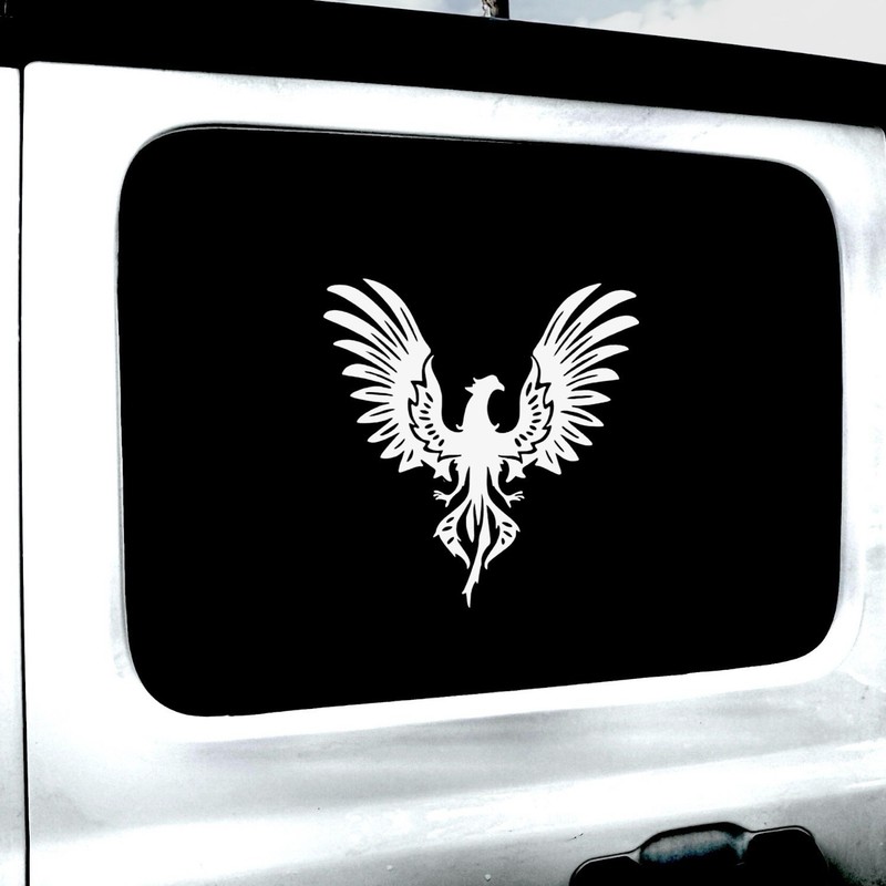 PHOENIX FANTASY BIRD Vinyl Decal for SUV Car Truck Bumper Wall Window laptop gallery