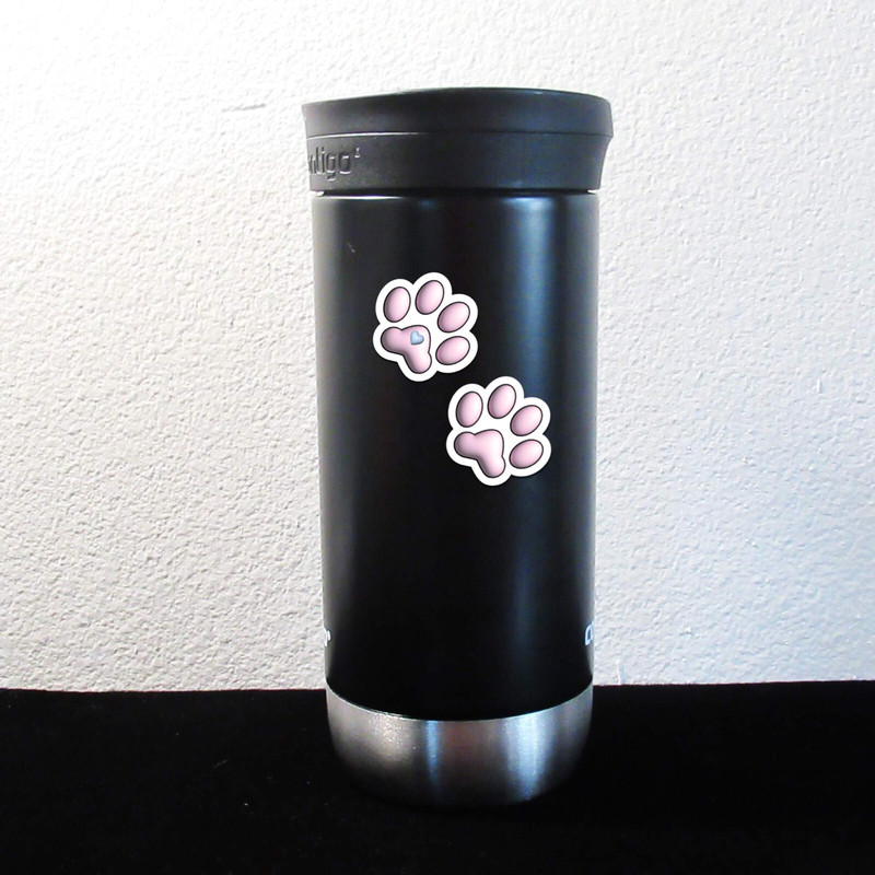 Cat Paw Print Vinyl Stickers Die Cut Laptops Water Bottles Car Bumper Phone gallery