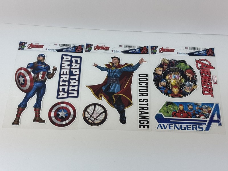 Wincraft Marvel Avengers Doctor Strange Captian America decals All 3