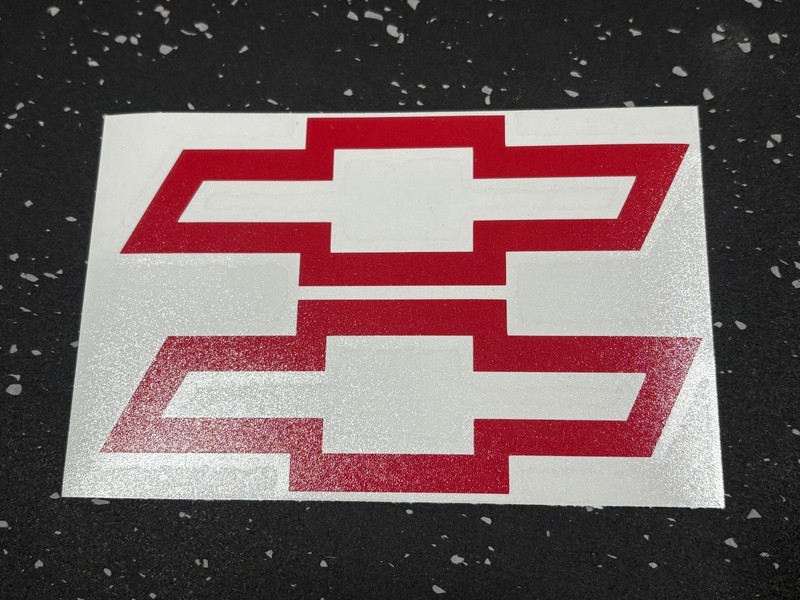 2x) Chevrolet Bowtie Vinyl Decal – 1″ 2″ 3″ 4″ 5″+ Die Cut Chevy Bow Tie Sticker