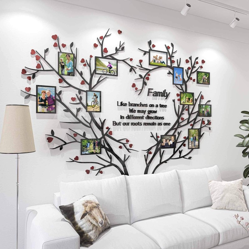 Love Family Tree Wall Decor Picture Frame Collage Removable 3D DIY Acrylic Wa... gallery