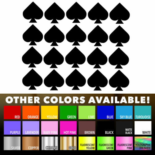20 playing cards symbol stickers Poker Decal for play room wall bedroom window gallery