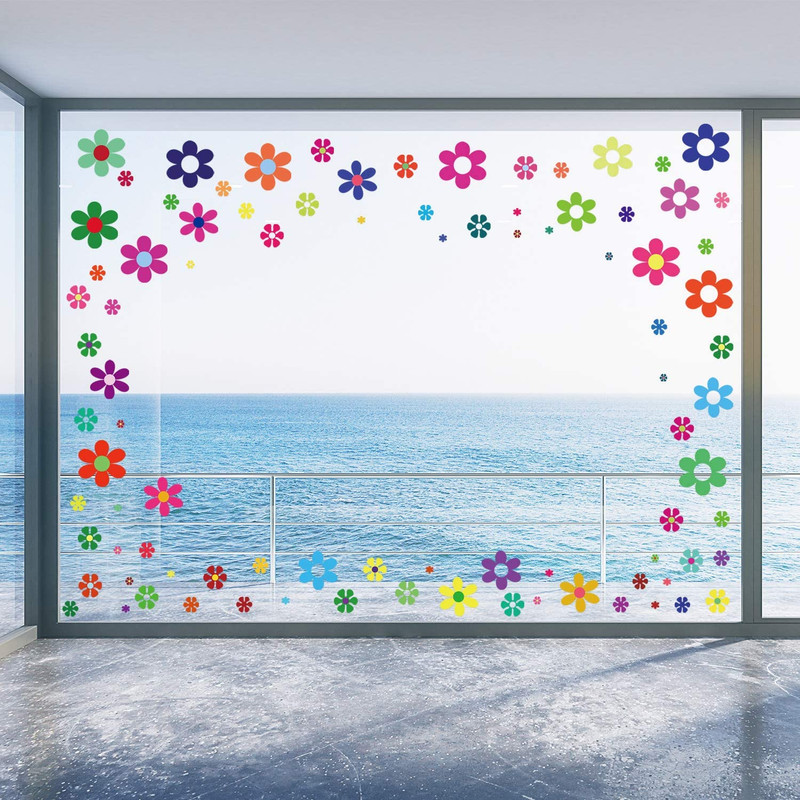 12 Sheets Daisy Stickers Flower Car Decals Self Adhesive Vinyl Retro Butterfly F gallery