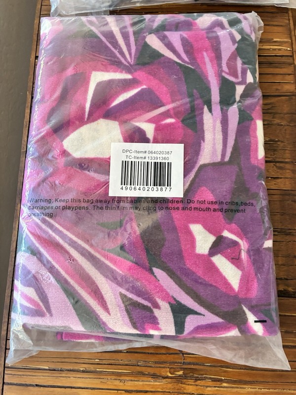 Missoni for target passions floral/zig zag reversible towel/bath sheet BN sealed