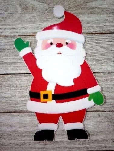 santa christmas wall safe sticker 10 inch