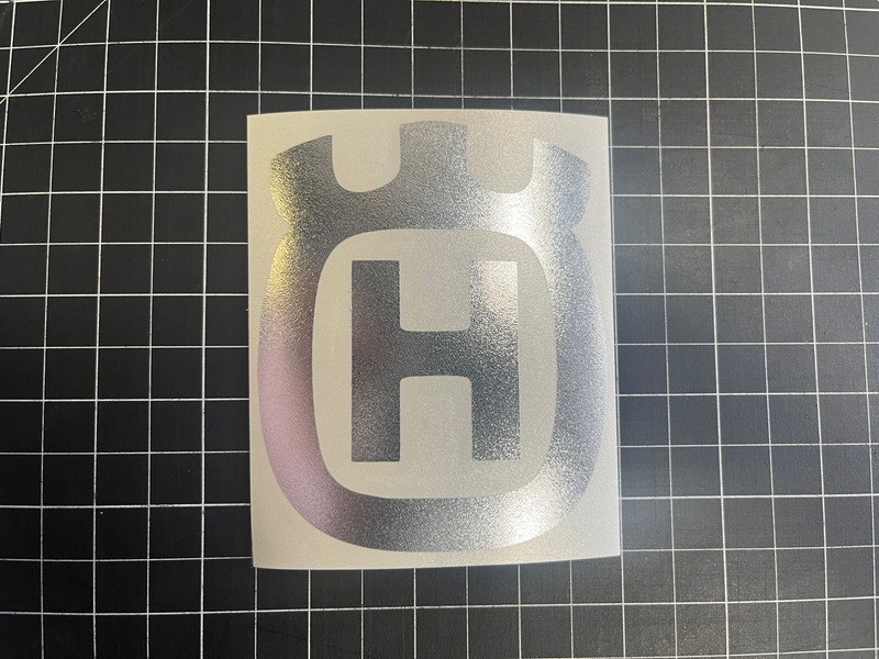 Chrome HUSQVARNA LOGO Vinyl Decal Sticker Emblem Car Truck Window 4″ 6″ 8″