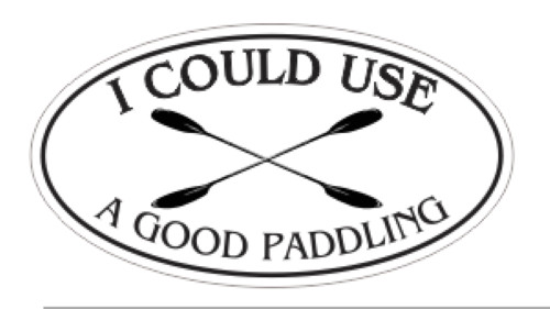 Good Paddling Kayak Oval Bumper Sticker or Helmet Sticker D7182