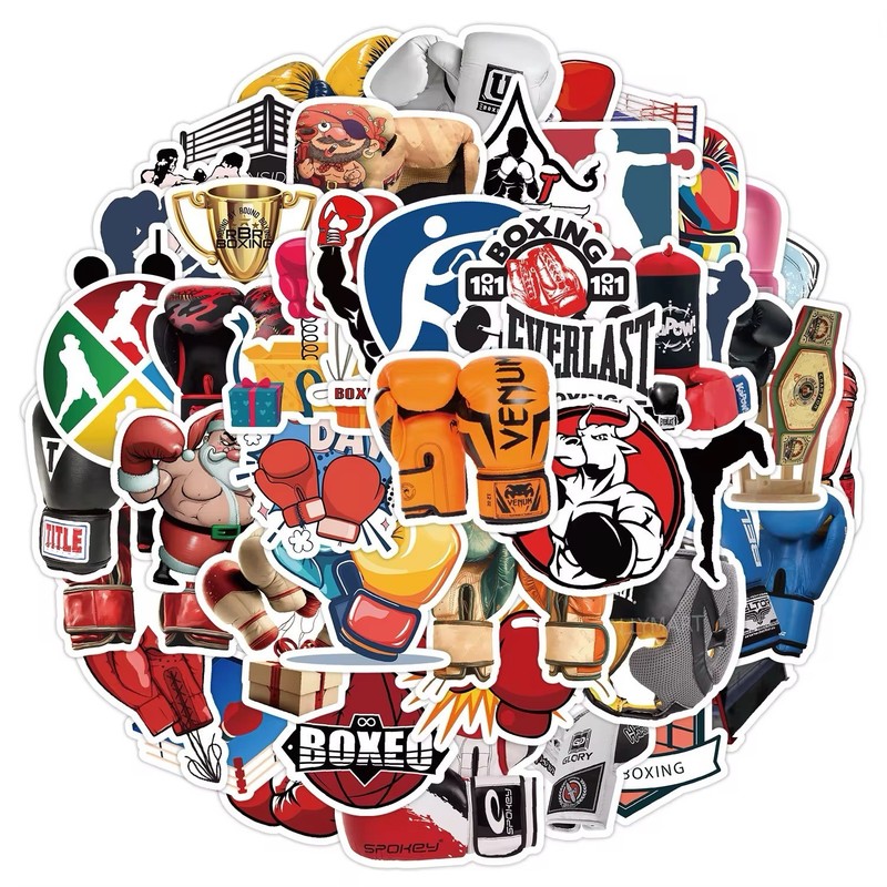 20 Random Boxing Stickers Combat Sports Decals MMA Hydro Laptop Free Shipping!