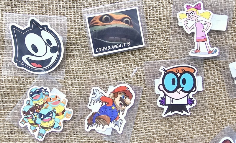 1990s Cartoon Characters Waterproof Stickers 2″+, 110 Pieces Dexter, Power Puff.
