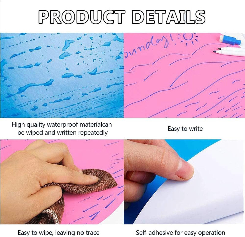 Dry Erase Dots Circles,11 Inch Removable Vinyl Dot Wall Decal,Colorful Circles W gallery