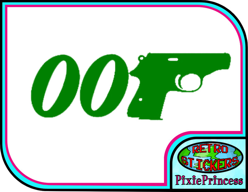 007 James Bond C Vinyl Sticker Laptop Car Van Truck Wall Art Poster Window Movie gallery