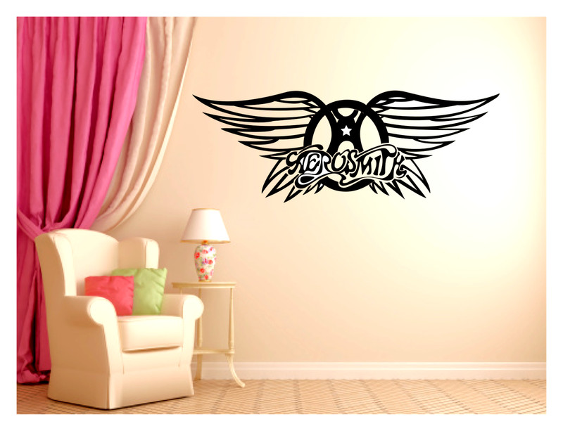 AEROSMITH LOGO vinyl wall art sticker decal 36×13″ Your Choice Of color