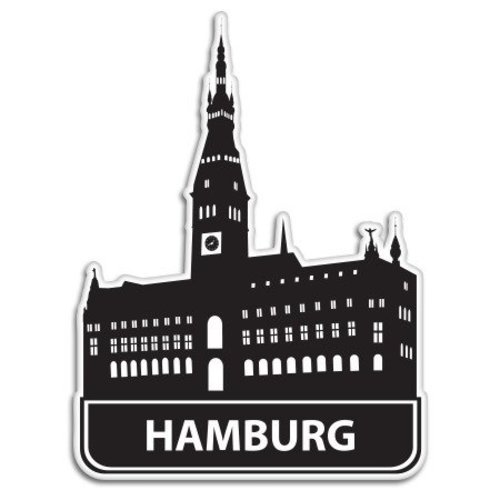 Hamburg Germany Suitcase Vinyl Sticker – SELECT SIZE