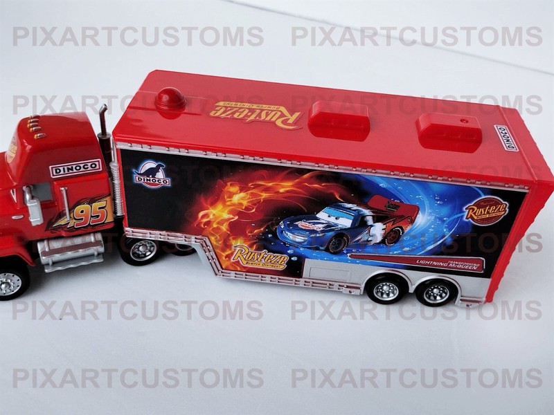 Pixar Cars Mack Hauler Transforming Lightning McQueen Sticker Set Read Descript- gallery