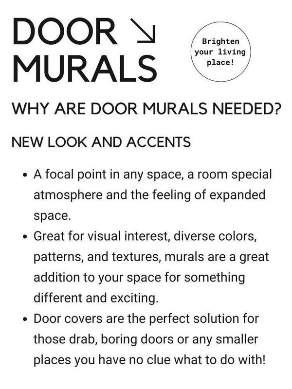 Door Mural Ocean Beach, Wrap, Cover, Single Laminated Vinyl Sticker gallery