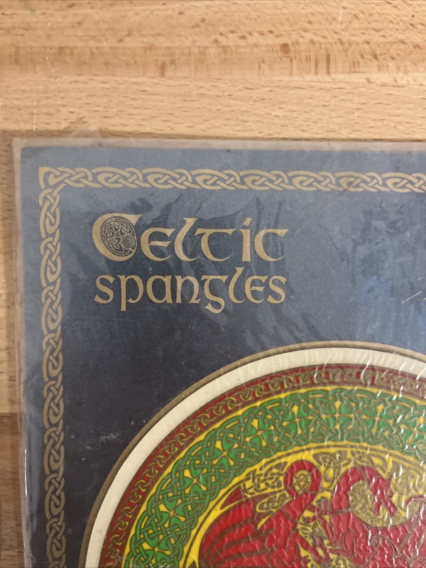 VINTAGE CELTIC SPANGLES WINDOW STICKER INK ENTERPRISES - DRAGONS gallery