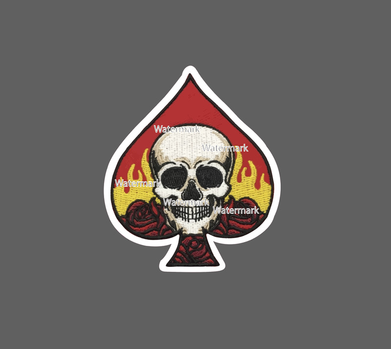 Spades Skull Sticker Roses Fire Waterproof – Buy Any 4 For $1.75 EACH Storewide!