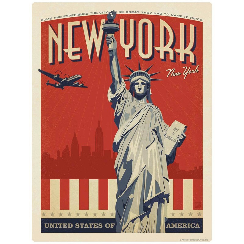 New York City Statue of Liberty Decal Peel and Stick