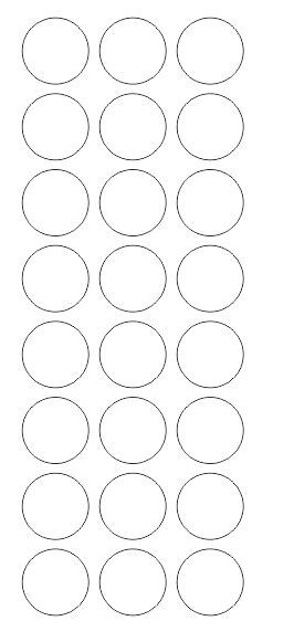1″ White Round Label Dots Stickers Color Coding Inventory 1 Inch Dot