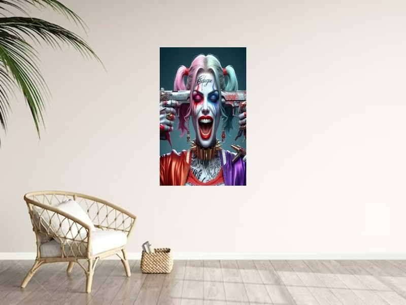 Harley Quinn Wall Vinyl Decal High Quality Graphic (Removable Adhesive Backing) gallery