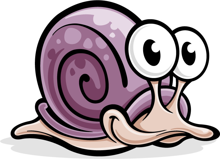 Funny Snail Big Eyes Car Bumper Sticker Decal