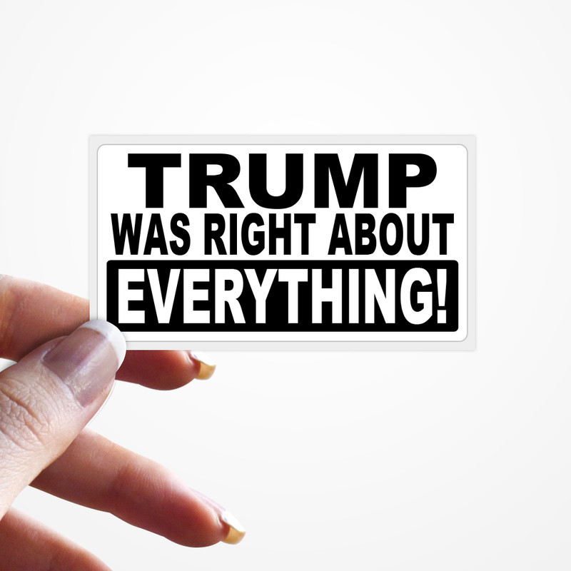 Trump was Right About Everything – Funny Bulk Stickers IMPEACH Anti Joe Biden