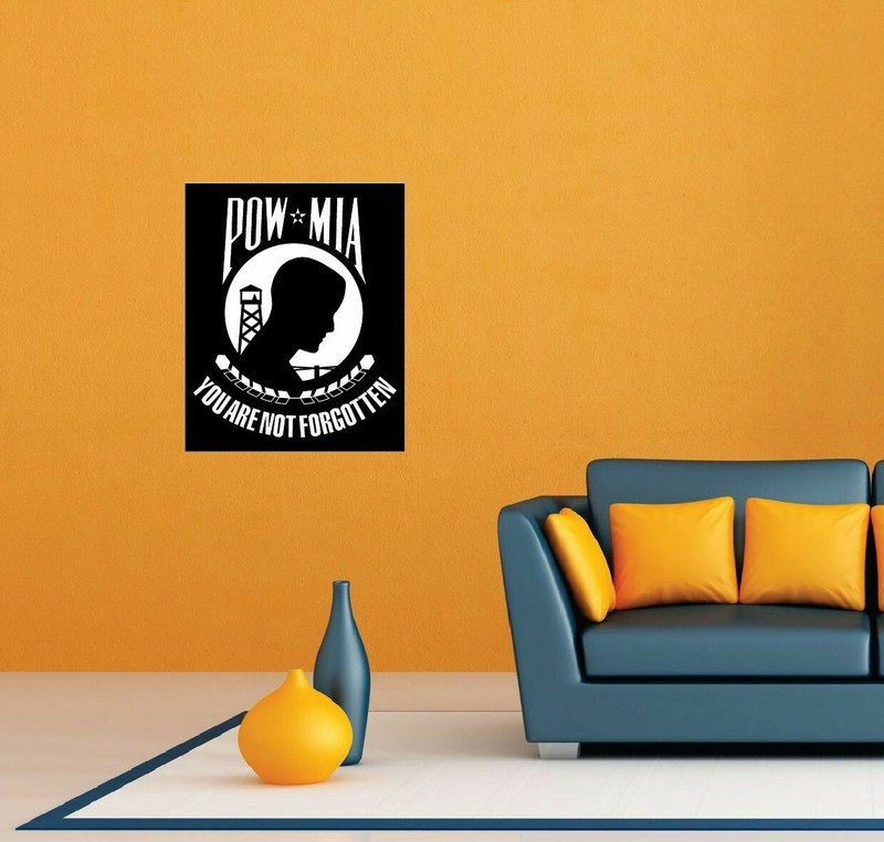 POW/MIA Powmia Vietnam War Room Wall Garage Decor Sticker Decal 20″X25″