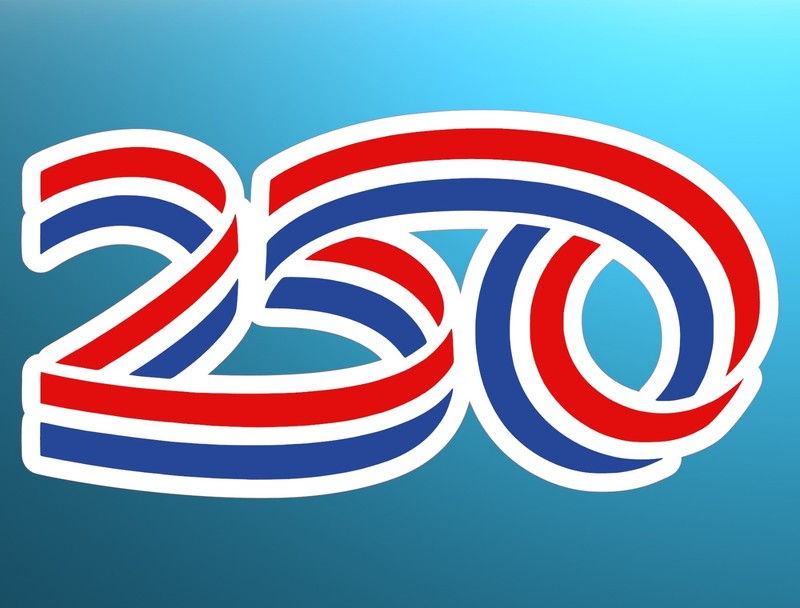 America 250th Anniversary All Weather Vinyl Sticker/Decal USA