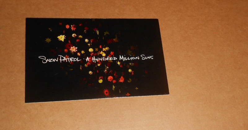 Snow Patrol A Hundred Million Suns Sticker Original Promo 6×4