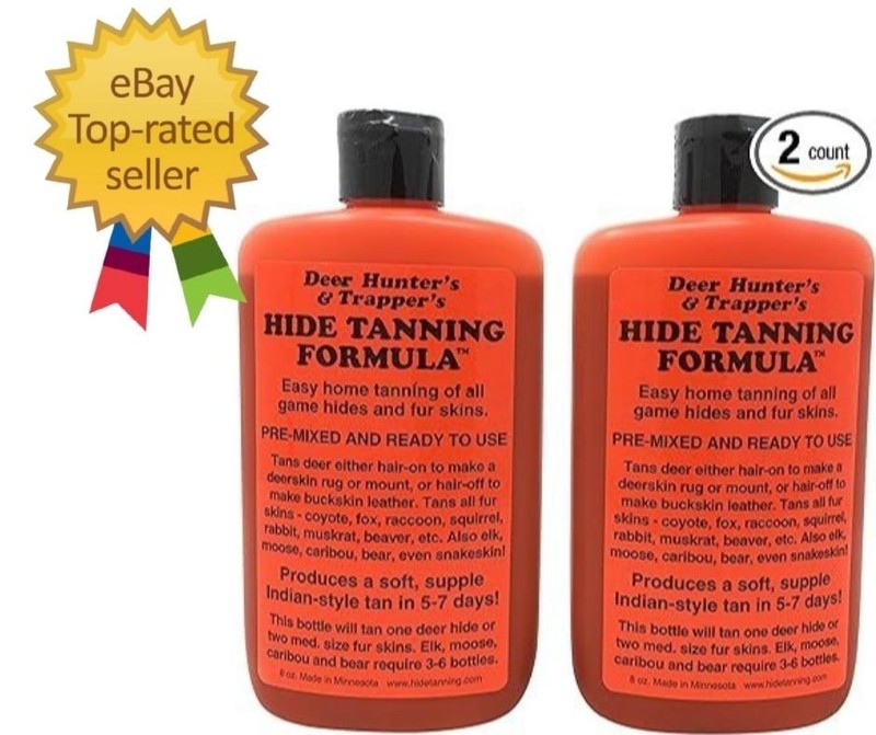 Knoblochs Deer Hunter’s & Trapper’s Hide & Fur Tanning 8 Ounce (Pack of 2)