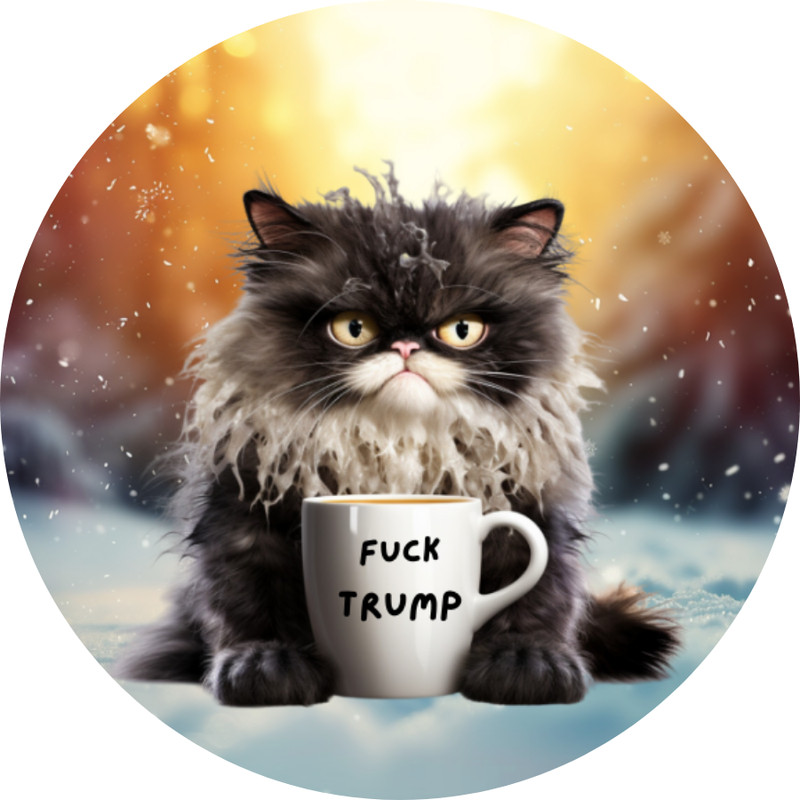 Anti Trump anti MAGA political sticker or magnet