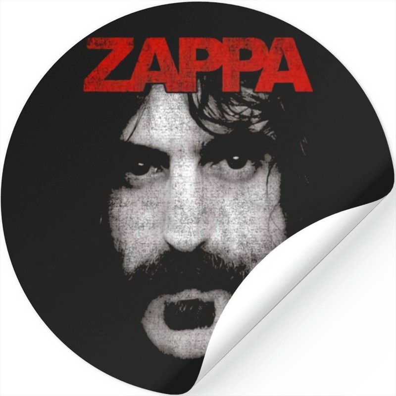 FRANK ZAPPA *NEW* Sticker 4″ Round