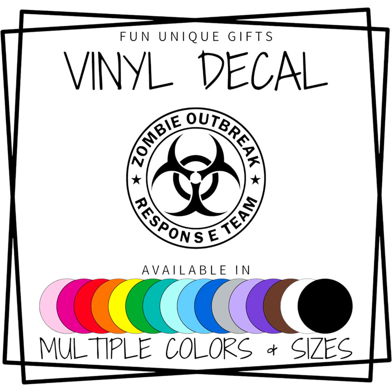 Zombie Response Team Vinyl Decal Sticker -Multiple Colors & Sizes- SHIPS FREE! gallery