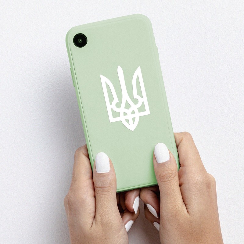 Ukrainian Coat of Arms Vinyl Decal Tryzub Trident Sticker Car Laptop Window Wall gallery