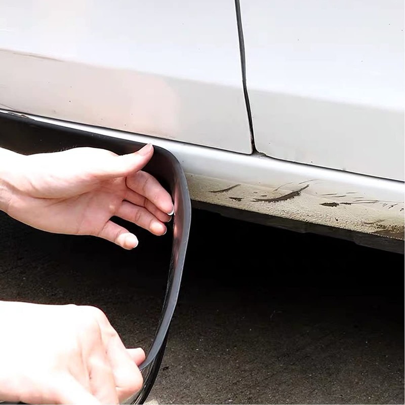8.2ft*3.15in Side Skirts for Cars UniversalUniversal Rubber Anti-Scratch Side... gallery