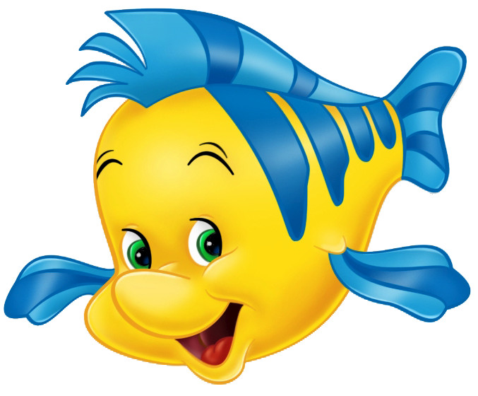 Flounder sticker the little mermaid weatherproof bumper vinyl decal