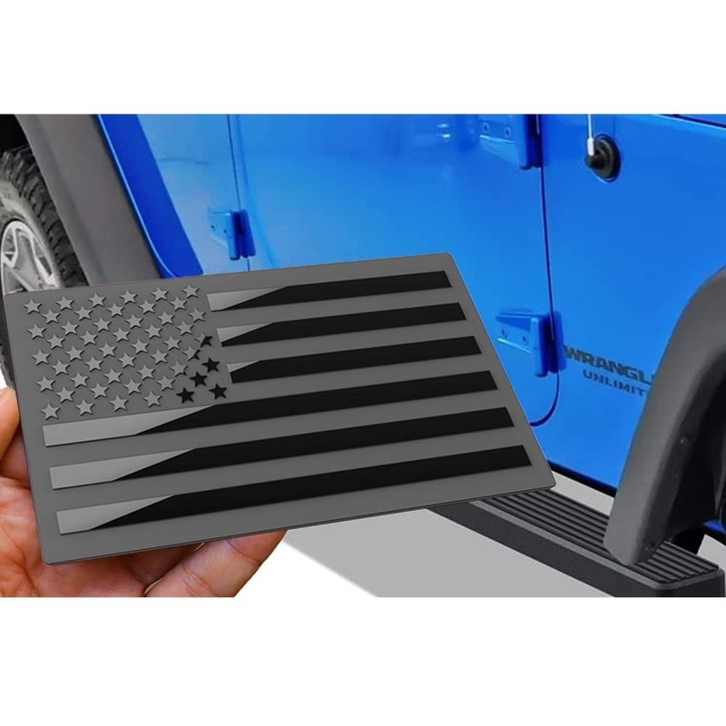 3D Metal American Flag Decal Black Car Truck Sticker US Emblem Decal Car gallery