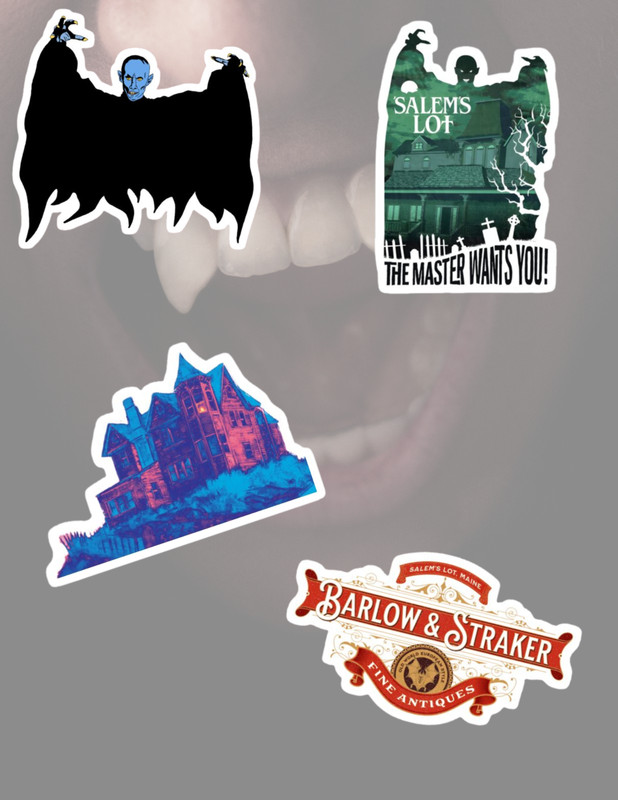 Stephen King Salem’s Lot Horror Movie 4pc Stickers Pack