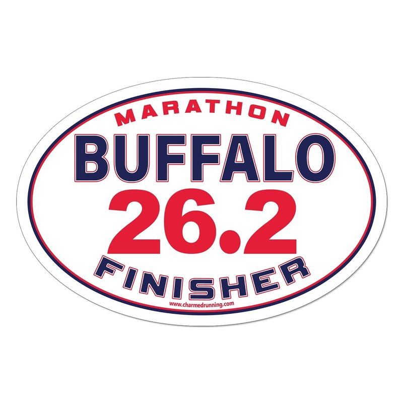 Buffalo Marathon 26.2 Finisher CUSTOM YEAR Removable Sticker or Car Magnet gallery