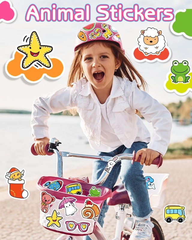 600PCS Cute Kawaii Aesthetic Stickers for Laptop Water Bottle | Waterproof Vinyl gallery