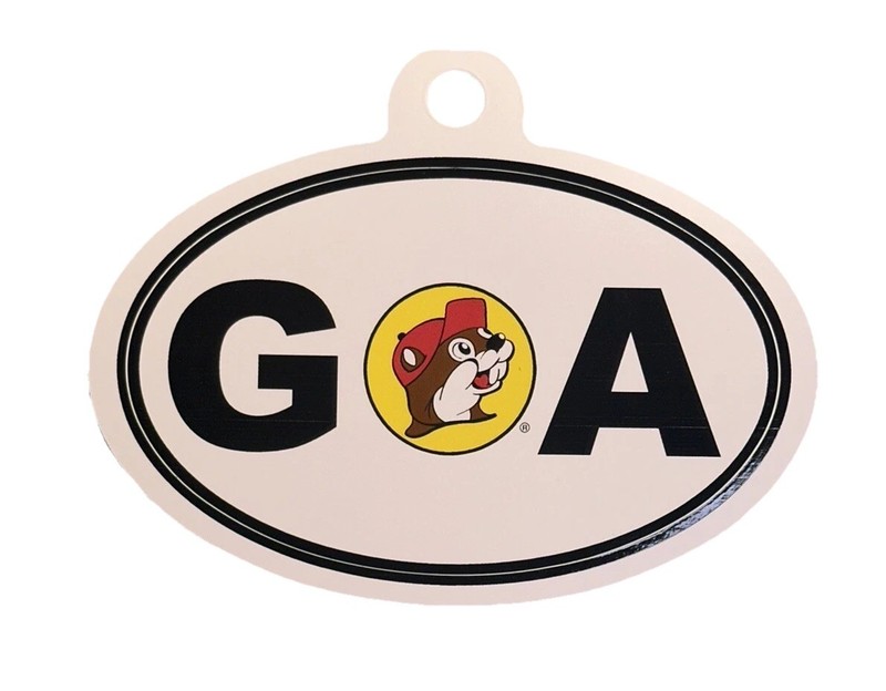 NEW Buc-ee’s Logo Georgia Oval Sticker 4” x 2.5” • Free Shipping