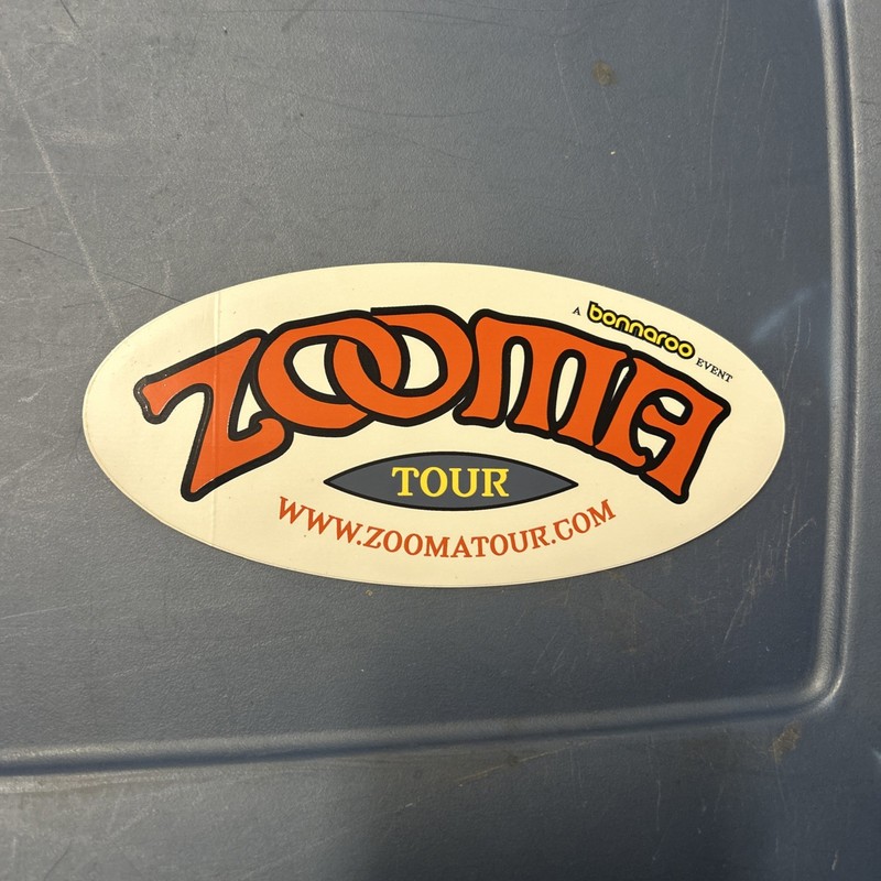 ZOOMA Tour Bumper Concert Sticker A Bonnaroo Event 7″