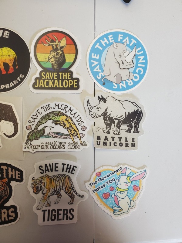 Endangered Species Stickers 14 pack *WORLDWIDE 🌐 SHIPPING* Audubon Muir WWF gallery