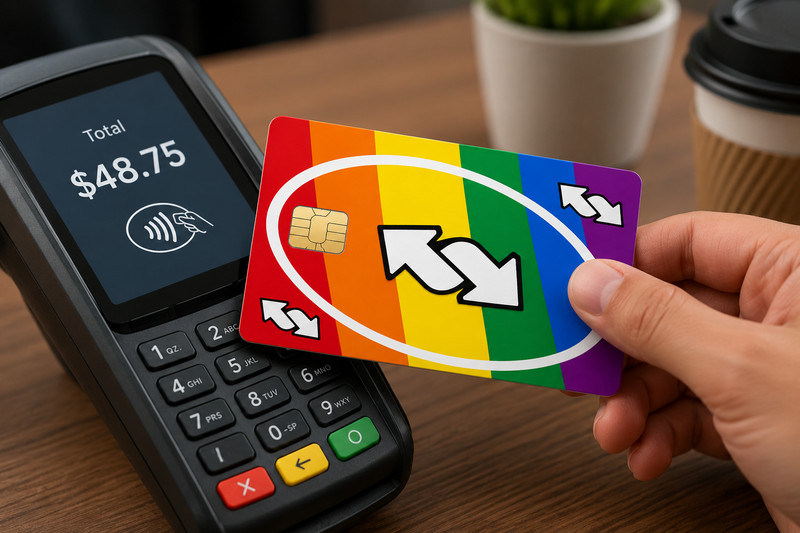 Rainbow Reverse Card Credit Card Skin Vinyl Sticker Debit Card Wrap Pride gallery