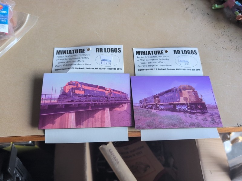 Famous Railroad Logo Coasters – 4″ X 6″ Perfect For Coasters Or Hobby Rooms