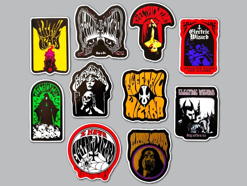 Electric Wizard Vinyl Sticker Pack (Qty 10) stoner doom sleep metal monolord