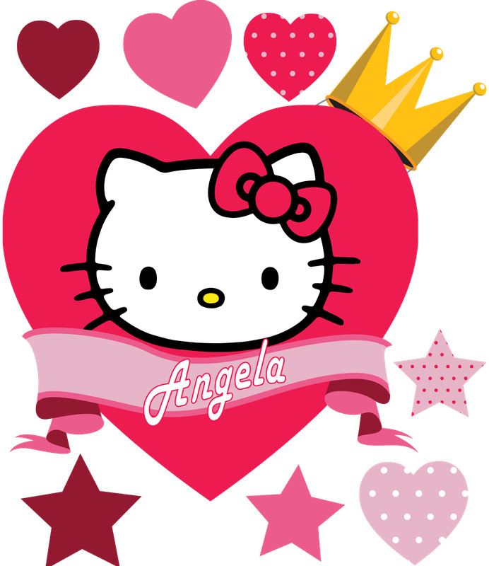 Hello Kitty PERSONALIZED NAME Decal WALL STICKER Decor Art Mural Girls FS gallery