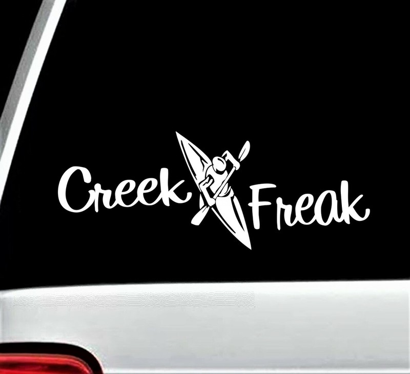 Kayak Decal Sticker for Car Window | Kayaking Decal | 8 Inch | Hiking Camping